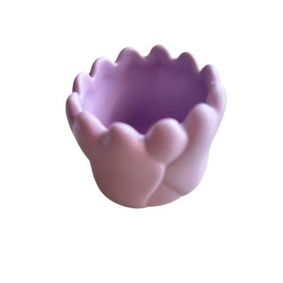 China 2024 Purple Flower Shape Chinese Ceramic Gua Sha Scraping Massager Body Massage Equipment for Health Care and Relaxation for sale