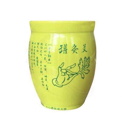 Cina Funzione di massaggio corporeo Tazza di ceramica Gua Sha portatile per il dragaggio dei meridiani e il trattamento di moxibustione in vendita