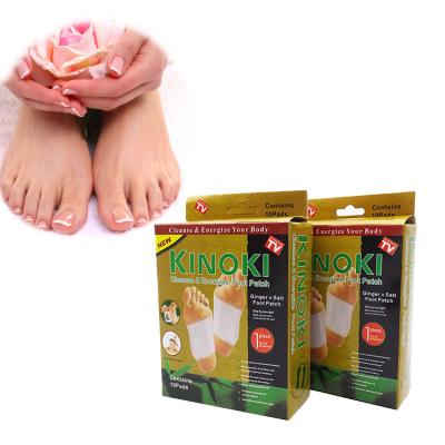 China White/gold Herbal Detox Foot Pads 100% Natural Bamboo Extract for Stress Relief and Cleansing Muscles for sale