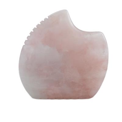 China Gua Sha Stone Tool Natural Rose Quartz Butterfly Guasha Scraper Acupuntura Face Back Foot Massager Health Care Stone Therapy for sale