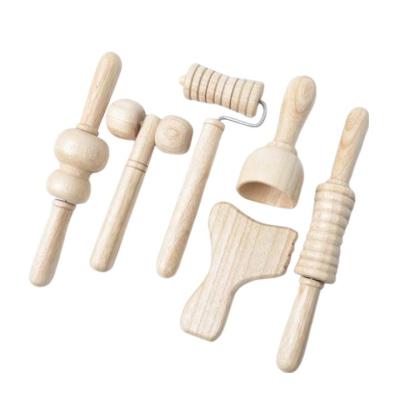 China Muscle Massage Body Massage Equipment Wooden Handmade Massage Stick Roller for Home and Muscle Care for sale