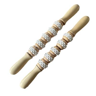 China Natural Wooden Guasha Massage Stick Wood Swedish Cup Mushroom Massager Wood Therapy for Gua Sha Body Sculpting Muscle for sale