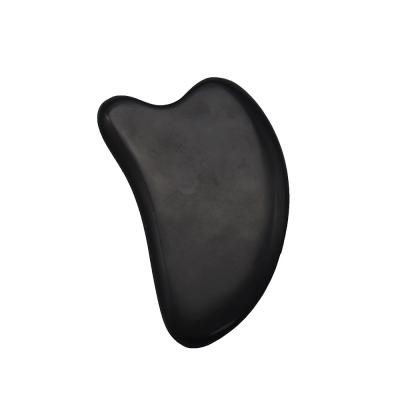 China Facial Massager Beauty Tools Black Bian Stone Gua Sha Board for Natural Beauty Equipment for sale