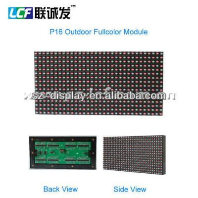 China P16 DIP Outdoor RGB Outdoor Full Color Advertising Led Module 2r1g1b for sale