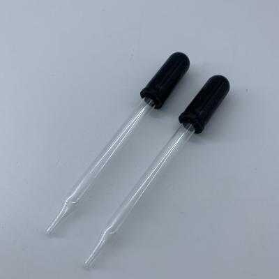 China Non Spill In Stock 1ml Etched Brown Calibrated Glass Pipette With Silicone Nipple For Essential Oil for sale