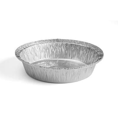 China Kitchen Use Round Aluminum Foil Cake Container For Frozen Food Pan Cake Tray Disposable Catering Pie Pans for sale