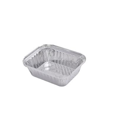 China Food RFE 150 1 Pound Rectangle Oblong Disposable Aluminum Foil Container With Lid for sale