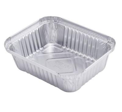 China Household Baking Aluminum Cake Foil Tray Takeout Disposable Alu Bake Tray Baking With Aluminum Foil Lids for sale