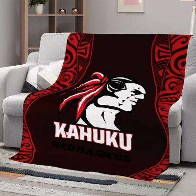 China Hawaii Anti-Static Polynesian Premium Blanket - Kahuku Red Warm Cozy Wool Blanket Wholesale Price for sale