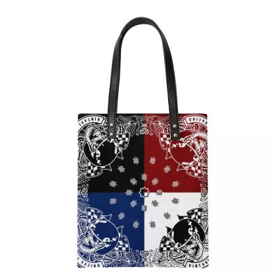 China Fashion 2021 Summer Handbags Women Square Bag Print Bandana Purse Shoulder Messenger Bags PU Leather Luxury Handbags for sale