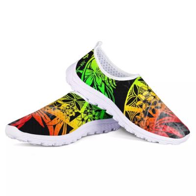 China Fashion\Polynesian Tribal Print Running Shoes Comfortable\Durable\Breathable\Lit Women's Big Size Anti Slip For Women Mesh Sneakers Soft Breathable for sale