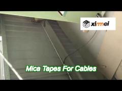 high temp phlogopite mica tape 3 in 1 electrical insulation for fireproof cable