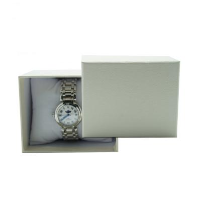 China High quality custom printed luxury paper watch box disposable white logo watch gift packaging for sale