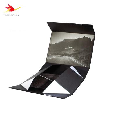 China Disposable Customized Color Recycle Collapsible Gift Paper Packaging Folding Box For Purple Color for sale