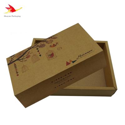 China 1/5 Custom Stamping Spot Gold Logo Disposable UV Ribbon Stamping Logo Wrapping Paper Drawer Gift Box for sale