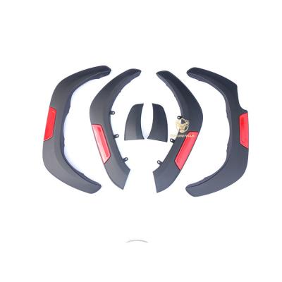 China 1:1 OEM; with black +grey color/black +red color Taishuai OEM pickup car fender flares wheel arch covers for hilux revo rocco conquest 2015 2018 2021 accessories for sale