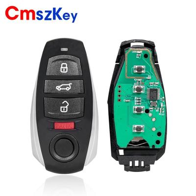 China ABS+PA+ Metal For VW Touareg 4 Button Remote Key 2010-2014 315Mhz 433Mhz 868Mhz PCF7945 Chip Half Smart for sale