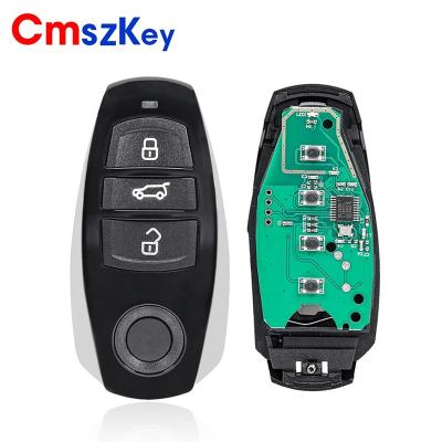 China ABS+PA+ Metal For VW Touareg 3 Button Remote Key 2010-2014 315Mhz 433Mhz 868Mhz PCF7945 Chip Half Smart for sale