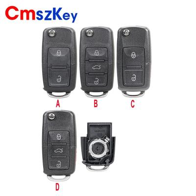 China ABS+Metal for VW Passat Polo Golf Touran Bora 2B 3B 4B Flip Folding Car Remote Key Shell Case CR2032 for sale