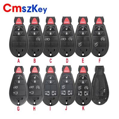 China ABS+Metal for Chrysler Jeep Dodge 3B 4B 5B 6B 7B Smart Remote Car Key Shell Case Special Battery Holder FOB for sale