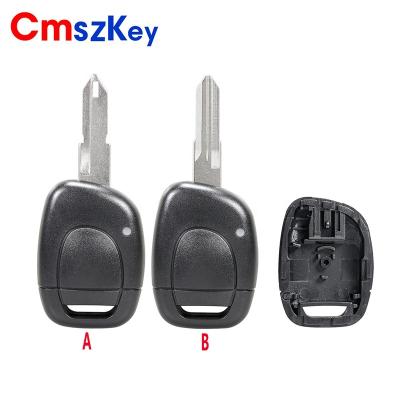 China ABS+Metal For Renault Twingo Clio Kangoo Master 1 Button Remote Car Key Shell Case With VAC102 NE72 Master Blade for sale