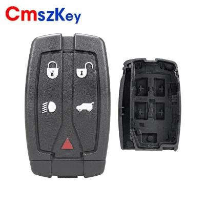 China ABS+Metal For Land Rover Freelander 2 5 Button Smart Remote Car Key FOB Shell Case With Small Insert Blade for sale