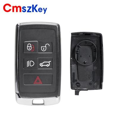 China ABS+Metal For Jaguar F-not Xe F-Type Xf XJ 2018 2019 2020 5 Button Smart Remote Car Key FOB Shell Case for sale