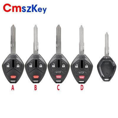 China ABS+Metal For Mitsubishi Lancer Outlander Endeavor Galant Eclipse 3B 4B Shell Case With Key Blade Remote Key FOB for sale