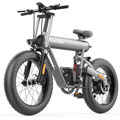 China Vintage Coswheel E-Bike Mountain Cross Country Electric Bike With A Solid Black Frame High Power Electric Bicycle for sale