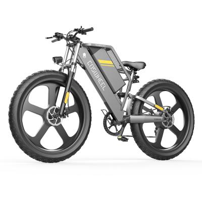 China COSWHEEL T26 Aluminum Alloy Wholesale 26 Inch Full Suspension Electric Bicycle E Bike Electric City Bike for sale