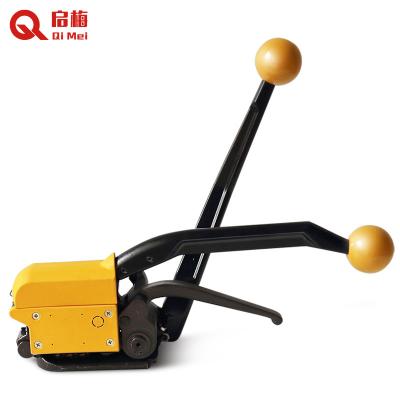 China Food Tool A333 Manual Buckle Sealless Handheld Steel Strapping Machine For 13 16 19 Mm Strap for sale