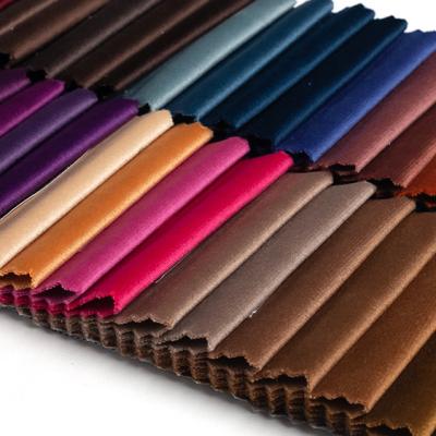 China Shrink-resistant 100% polyester velvet curtain /sofa fabrics wholesale for sale