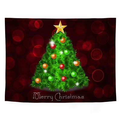 China Simple Custom Printed Wall Hanging Tapestry For Christmas Day With Multi Choices for sale