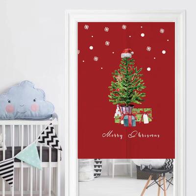 China Blackout Europe Luxury Christmas Winter Kitchen Panel Warm Door Curtain Wholesale or Custom Made for sale