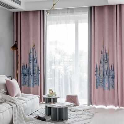 China European Style Blackout Jacquard Home Use Blackout Curtain, Luxury Ready Made Custom Made Main Curtain For Home for sale