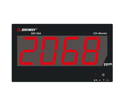 China 0-3000ppm SNDWAY SW-726 Wall Mounted CO2 Monitor for sale