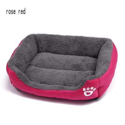 China Sustainable Online Hot Sell Soft Plush Anti Slip Machine Washable Warm Cat Dog Bed Pet Bed House for sale