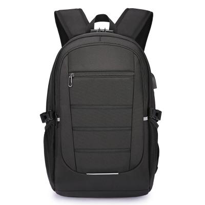 China Waterproof Anti-theft Laptop Backpack Fashion Business Travel Backpack with USB Charging Port for Men for sale