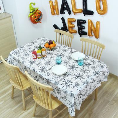 China Halloween Waterproof Plastic Table Cover Rectangular Pumpkin, Witches Table Decorations Party Tablecover Decorations for sale