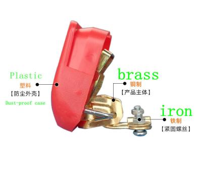 China Red And Blue Release Terminals , Positive And Negative Switch Battery Automobile Connectors for sale