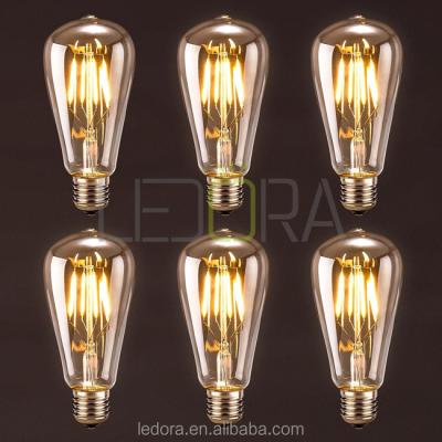 China Hotel dc 12v edison filament led bulb st64 e27 B22 vintage lamp 24v led 3w/5w/7w/10w for sale