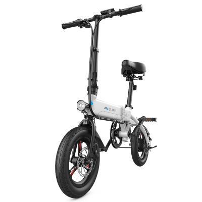 China 2021 Hot Selling Aluminum Alloy E-Bike Folding Road Bike Adults 14 Inch 9.6Ah Power Assist Electric Bicycle With Removable Battery for sale