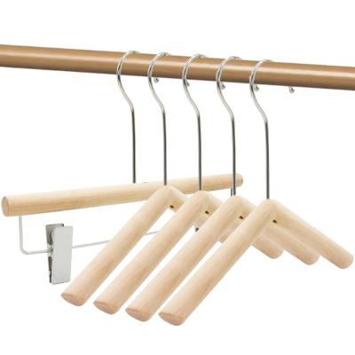 China High Quality Minimalist Luxury Baby Kids Wooden Hangers Lady Clothes Hanger Manufacturer for Shop for sale