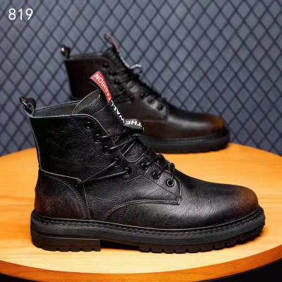 China Deodorization Custom Leather Waterproof Wear-Resist Army Men's Tactical Military Botas Militares Work Wellies Outsole Combat Boots for sale