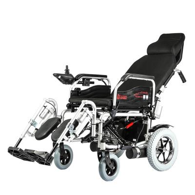 China Steel Top Grade Medical Equipment Rehabilitation Therapy Folding Electric Wheelchair Recliner for sale