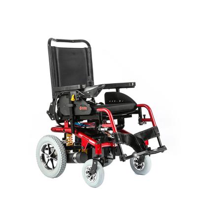 China Health Steel Equipment Cheap Price Motorized Power Folding Handicapped Electric Wheelchair for sale