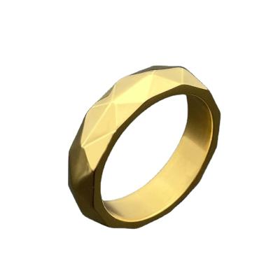 China Fast Delivery Fashion Jewelry Couples Couples Graduation Texture Stainless Steel Wedding Engagement Rings for sale