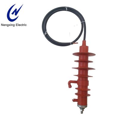 China Voltage Metal Oxide Arrester With External Excellent Tensile Strength Metal Oxide Power 13kV Surge Arrester for sale