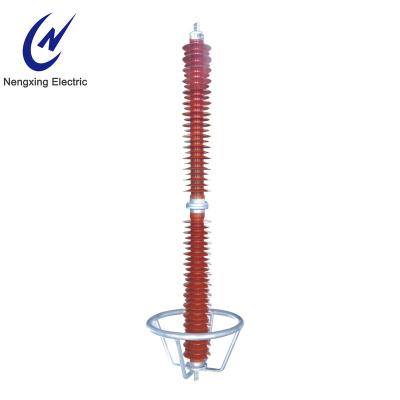 China 120kv Space Surge Arresterless Suspension Arrester / Line Type High Voltage Surge Arrester Composites Price / Electric Transmission Equipments Suppliers Te koop