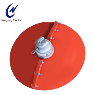 China Anti-icing ISO Product High Voltage Red Compound Climbing Skirt Insulators en venta